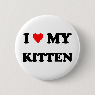 I Liebe mein Kätzchen Button