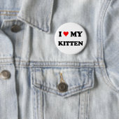 I Liebe mein Kätzchen Button (Beispiel)