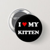 I Liebe mein Kätzchen Button (Vorne & Hinten)