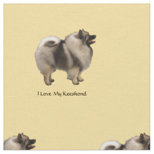 I Liebe mein Keeshond Stoff