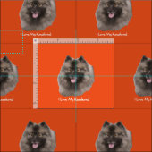 I Liebe mein Keeshond Stoff (Kachel)