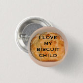 I Liebe mein Keks-Kind Button (Vorne & Hinten)