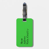 I Liebe mein Kerry-Blau-Terrier Gepäckanhänger (Rückseite vertikal)