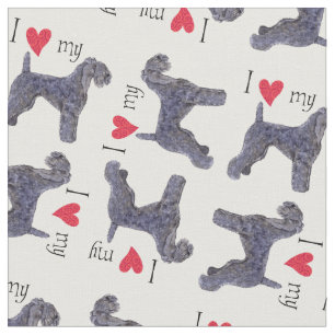 I Liebe mein Kerry-Blau-Terrier Stoff