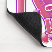 I Liebe Mein Kind rosa/lila - Herz Mousepad (Ecke)