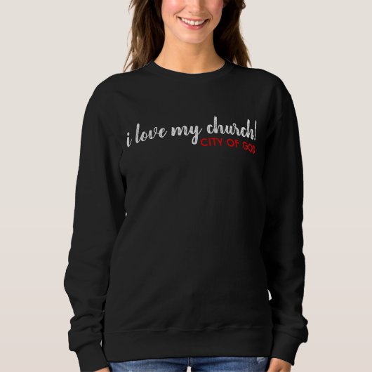 i Liebe Mein Kirchenlanges T-Shirt Sweatshirt (Vorderseite)