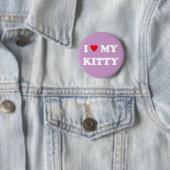 I Liebe mein Kitty Button (Beispiel)