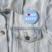 I Liebe mein Kitty Button (Beispiel)