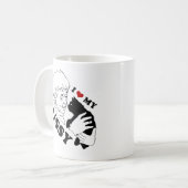 I LIEBE MEIN KITTY KAFFEETASSE (Vorderseite Links)