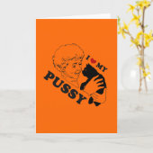 I LIEBE MEIN KITTY KARTE (Gelbe Blume)