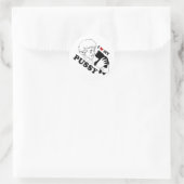 I LIEBE MEIN KITTY RUNDER AUFKLEBER (Tasche)