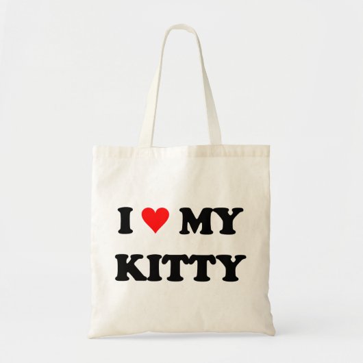 I Liebe mein Kitty Tragetasche (Vorne)