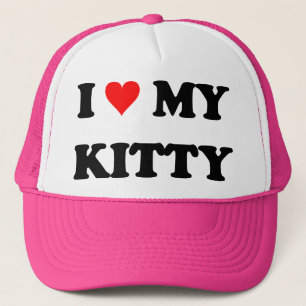 I Liebe mein Kitty Truckerkappe
