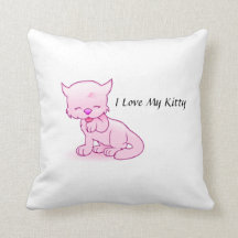 I Liebe mein Kittythrow-Kissen