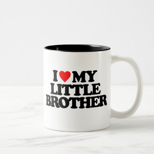 I LIEBE MEIN KLEINER BRUDER ZWEIFARBIGE TASSE (Rechts)