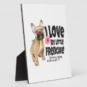 I Liebe mein kleiner französischer Bulldogge Fotoplatte (Seite)