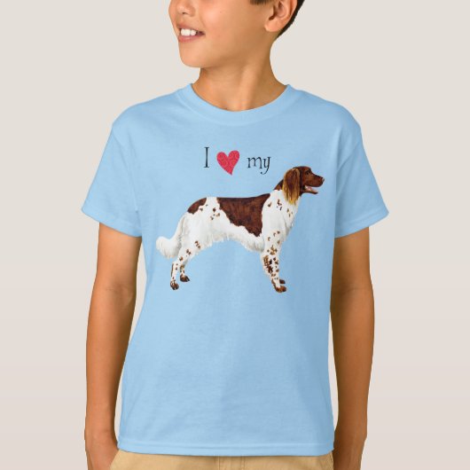 I Liebe mein kleiner Munsterlander-T - Shirt (Vorderseite)