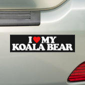 I LIEBE MEIN KOALA-BÄR AUTOAUFKLEBER (Auf Auto)