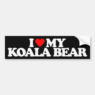 I LIEBE MEIN KOALA-BÄR AUTOAUFKLEBER
