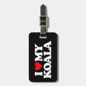I LIEBE MEIN KOALA GEPÄCKANHÄNGER (Vorderseite vertikal)