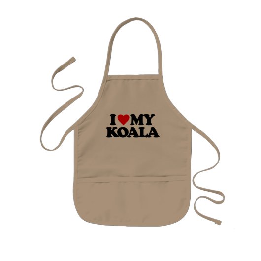 I LIEBE MEIN KOALA KINDERSCHÜRZE (Vorne)
