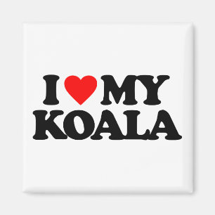I LIEBE MEIN KOALA MAGNET
