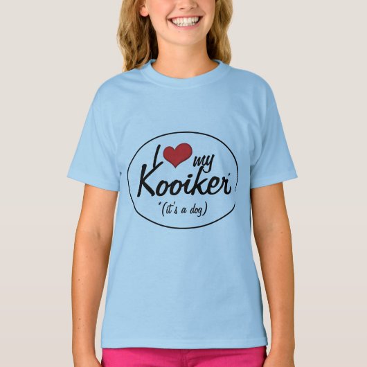 I Liebe mein Kooiker (es ist ein Hund) T-Shirt (Vorderseite)