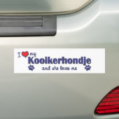 I Liebe mein Kooikerhondje (weiblicher Hund) Autoaufkleber (Auf Auto)