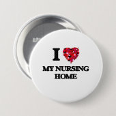 I Liebe mein Krankenpflege-Zuhause Button (Vorne & Hinten)