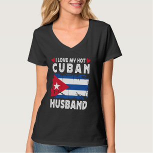 I Liebe Mein kubanischer Ehemann Ehepartner Kuba F T-Shirt