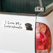 I Liebe mein Labradoodle Autoaufkleber (Auf Lkw)