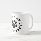 I Liebe mein Labradoodle Kaffeetasse (VorderseiteRechts)