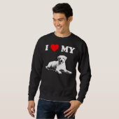 I Liebe Mein Labrador 4 Sweatshirt (Vorne ganz)