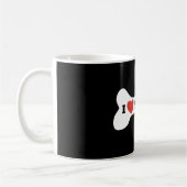 I Liebe mein Labrador - Hundeknochen Kaffeetasse (Links)
