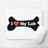 I Liebe mein Labrador - Hundeknochen Mousepad (Mit Mouse)