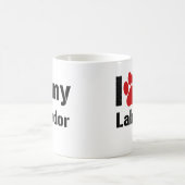 I Liebe mein Labrador Kaffeetasse (Mittel)