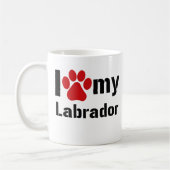 I Liebe mein Labrador Kaffeetasse (Links)