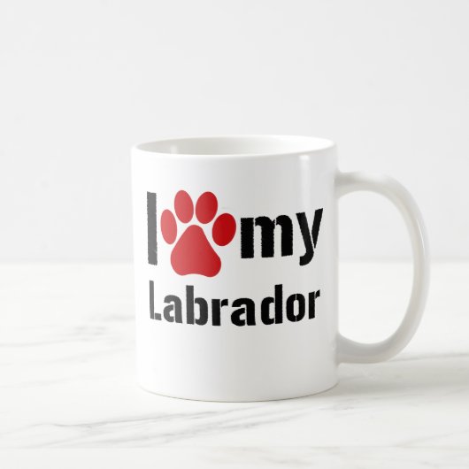I Liebe mein Labrador Kaffeetasse (Rechts)