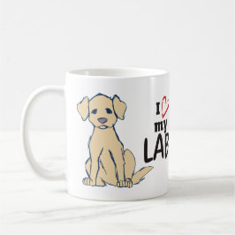 I Liebe mein Labrador-Labrador-Retriever Kaffeetasse