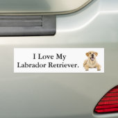 I Liebe mein Labrador-Retriever #2 Autoaufkleber (Auf Auto)