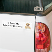 I Liebe mein Labrador-Retriever #2 Autoaufkleber (Auf Lkw)