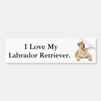 I Liebe mein Labrador-Retriever #2 Autoaufkleber
