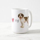 I Liebe mein Lagotto Kaffeetasse (VorderseiteRechts)