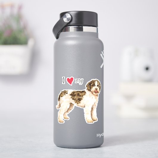 I Liebe mein Lagotto Romagnolo Vinyl Sticker (HydroFlask)