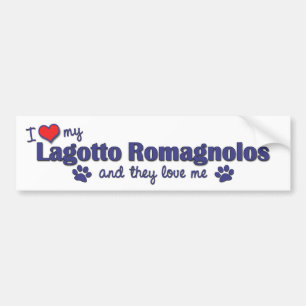 I Liebe mein Lagotto Romagnolos (mehrfache Hunde) Autoaufkleber