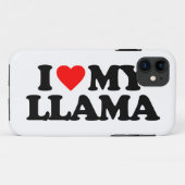 I LIEBE MEIN LAMA Case-Mate iPhone HÜLLE (Rückseite (Horizontal))