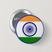 I Liebe MEIN LAND Indien Button (Vorne & Hinten)
