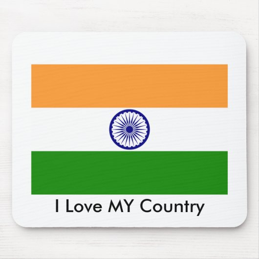 I Liebe MEIN LAND Indien Mousepad (Vorne)