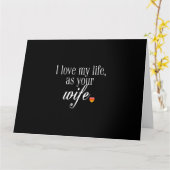 **I LIEBE MEIN LEBEN ALS IHRE EHEFRAU** ROMANTISCH KARTE (Gelbe Blume)