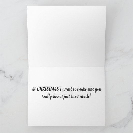 **I LIEBE MEIN LEBEN ALS IHRE EHEFRAU** ROMANTISCH KARTE (Innenseite)